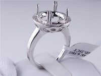 .25 CTW DIAMOND SEMI-SET ENGAGEMENT RING WHITE GOLD