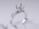 .26 CTW DIAMOND SEMI-SET ENGAGEMENT RING WHITE GOLD