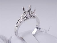 .26 CTW DIAMOND SEMI-SET ENGAGEMENT RING WHITE GOLD
