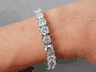 28 CTW LAB GROWN DIAMOND TENNIS BRACELET 