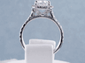3.00 CTW CUSHION CUT DIAMOND ENGAGEMENT RING