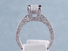 3.00 CTW PRINCESS CUT DIAMOND ENGAGEMENT RING E SI2