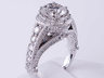 3.02 CTW ROUND CUT DIAMOND ENGAGEMENT RING