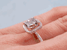 3.08 CTW CUSHION CUT DIAMOND ENGAGEMENT RING NATURAL CHOCOLATE VS2