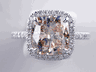 3.11 CTW CUSHION CUT DIAMOND ENGAGEMENT RING NATURAL CINNAMON SI1