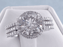 3.16 CTW ROUND CUT DIAMOND ENGAGEMENT RING G SI3