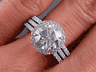 3.16 CTW ROUND CUT DIAMOND ENGAGEMENT RING G SI3