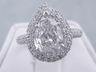 3.18 CTW PEAR SHAPE DIAMOND ENGAGEMENT RING G SI1-2