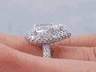 3.18 CTW PEAR SHAPE DIAMOND ENGAGEMENT RING G SI1-2