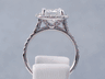 3.19 CTW CUSHION CUT DIAMOND ENGAGEMENT RING H SI1