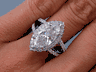 3.20 CTW MARQUISE CUT DIAMOND ENGAGEMENT RING