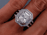 3.22 CTW RADIANT CUT DIAMOND ENGAGEMENT RING G SI1