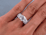3.22 CTW ROUND CUT DIAMOND ENGAGEMENT RING