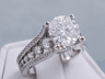 3.23 CTW ROUND BRILLIANT CUT DIAMOND ENGAGEMENT RING D SI2