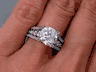 3.23 CTW ROUND BRILLIANT CUT DIAMOND ENGAGEMENT RING D SI2