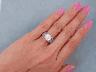 3.23 CTW ROUND BRILLIANT CUT DIAMOND ENGAGEMENT RING D SI2