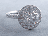 3.29 CTW ROUND CUT DIAMOND ENGAGEMENT RING