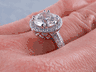 3.34 CTW ROUND CUT DIAMOND ENGAGEMENT RING H-I SI3