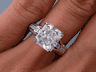 3.50 CTW RADIANT CUT DIAMOND ENGAGEMENT RING