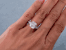 3.50 CTW RADIANT CUT DIAMOND ENGAGEMENT RING