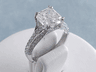 3.50 CTW RADIANT CUT DIAMOND ENGAGEMENT RING