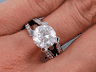 3.54 CTW ROUND BRILLIANT CUT DIAMOND ENGAGEMENT RING H-I SI3