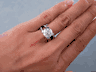 3.54 CTW ROUND BRILLIANT CUT DIAMOND ENGAGEMENT RING H-I SI3