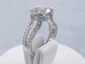 3.54 CTW ROUND BRILLIANT CUT DIAMOND ENGAGEMENT RING H-I SI3