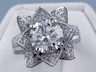 3.54 CTW ROUND CUT DIAMOND ENGAGEMENT RING