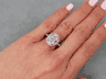 3.65 CTW OVAL CUT LAB GROWN DIAMOND ENGAGEMENT RING H SI2 LOW PRICE!