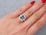 3.68 CTW LAB GROWN VIVID BLUE RADIANT CUT DIAMOND 