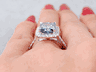 3.68 CTW LAB GROWN VIVID BLUE RADIANT CUT DIAMOND 