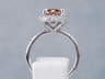3.69 CTW CUSHION CUT DIAMOND ENGAGEMENT RING CHOCOLATE VS2