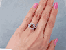 3.69 CTW CUSHION CUT DIAMOND ENGAGEMENT RING CHOCOLATE VS2