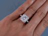 3.79 CTW RADIANT CUT DIAMOND ENGAGEMENT RING