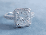 3.79 CTW RADIANT CUT DIAMOND ENGAGEMENT RING