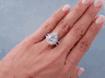 3.90 CTW PEAR SHAPE DIAMOND ENGAGEMENT RING 