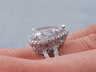 3.90 CTW PEAR SHAPE DIAMOND ENGAGEMENT RING 