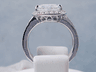 3.95 CTW PEAR SHAPE DIAMOND ENGAGEMENT RING D SI2