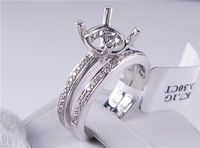 .30 CTW DIAMOND SEMI-SET ENGAGEMENT RING (Includes Matching Wedding Ring)