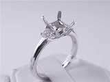 .31 CTW DIAMOND SEMI-SET ENGAGEMENT RING WHITE GOLD