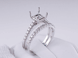 .39 CTW DIAMOND SEMI-SET ENGAGEMENT RING (Includes Matching Wedding Ring)