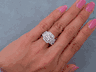 4.06 CTW CUSHION CUT DIAMOND WEDDING RING SET I SI1 (Includes a Matching Wedding Ring) 