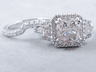 4.06 CTW CUSHION CUT DIAMOND WEDDING RING SET I SI1 (Includes a Matching Wedding Ring) 