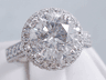 4.07 CTW ROUND BRILLIANT CUT DIAMOND ENGAGEMENT RING D SI3-I1