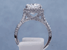 4.16 CTW CUSHION CUT DIAMOND ENGAGEMENT RING
