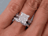 4.20 CTW PRINCESS CUT DIAMOND WEDDING RING SET F SI1 (Includes a Matching Wedding Ring) 