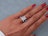 4.20 CTW PRINCESS CUT DIAMOND WEDDING RING SET F SI1 (Includes a Matching Wedding Ring) 