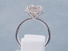 4.22 CTW CUSHION CUT DIAMOND ENGAGEMENT RING CHAMPAGNE SI1