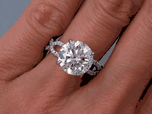 4.30 CTW ROUND BRILLIANT CUT DIAMOND ENGAGEMENT RING I SI2